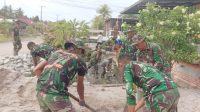 Tiga Program Fisik TNI Manunggal Membangun Desa di Lutra Capai Seratus Persen