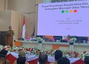 Rakor Bersama Kades, Sekdes dan BPD, Bupati Morut Ajak Jaga Investasi