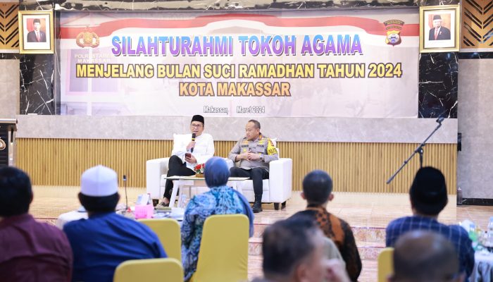 Wali Kota Makassar, Kapolrestabes dan Tokoh Agama Berkumpul Mengatkan Soliditas Sambut Ramadhan