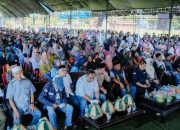 Ribuan Warga Menyemut di Pengukuhan Tim Kampanye Ibas-Puspa di Burau