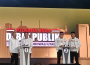 KPUD Morut Sukses Gelar Debat Publik Kedua Pilkada Serentak