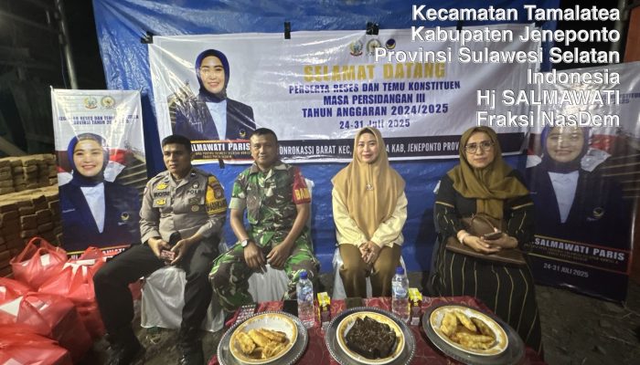Reses di Jeneponto, Salmawati Paris Siap Tindak Lanjuti Aspirasi Masyarakat