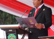 Ketua DPRD Ober Datte Bacakan Teks Proklamasi Peringatan Hari Kemerdekaan RI ke-80 di Lutim