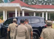 KASATPOL PP PIMPIN PERSONEL PENGAMANAN KUNKER GUBERNUR SULSEL DI LUWU TIMUR