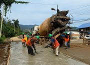 Beton Jalan Trans Sulawesi 984 Meter, PT GNI Buktikan Kepedulian di Morowali Utara
