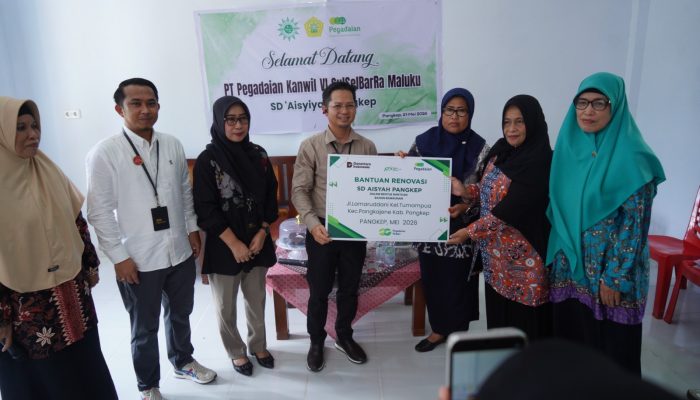 Pegadaian Salurkan Bantuan Renovasi Gedung Sekolah SD Aisyiyah Pangkep