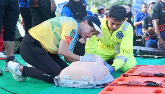 Fun Run Juara 2026, PPNI Lutim Edukasi Masyarakat Hadapi Henti Jantung Mendadak