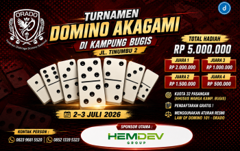 ORADO Morowali Utara Resmikan Klub Domino Pertama, Akagami Jadi Awal Pembinaan Atlet