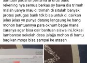 Keluhan Pencairan Bantuan Siswa Muncul di Facebook, Pengunggah Unggah Buku Rekening BRI