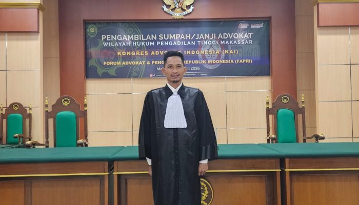 Disumpah di Pengadilan Tinggi Makassar, Muhammad Zainal Resmi Sandang Status Advokat