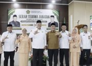 Hadiri Sertijab Kemenag Lutim, Bupati Irwan Tekankan Pentingnya Sinergi untuk Pelayanan Keagamaan