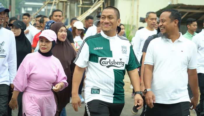 Bersama Gubernur, Bupati Ibas Jalan Santai “Anti Mager” di HUT Torut ‎