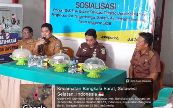 Kadis PUPR Jeneponto Sosialisasi Pengelolaan Air Limbah Domestik