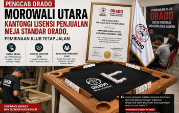 Pengcab ORADO Morowali Utara Kantongi Lisensi Penjualan Meja Standar, Pembinaan Klub Tetap Jalan