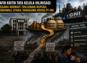 Safri Kritik Tata Kelola Hilirisasi: Negara Nikmati Triliunan Rupiah, Morowali Utara Tanggung Krisis PT GNI