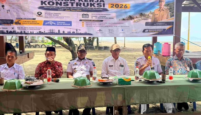 Dorong SDM Konstruksi Berkompeten, Pemkab Lutim Gandeng BJKW VI Gelar Uji Sertifikasi TKK