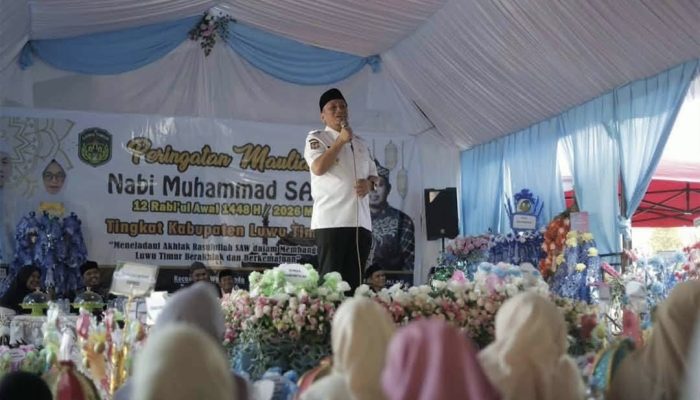Refleksi Maulid Nabi, Irwan-Puspa Tegaskan Amanah dalam Memimpin Luwu Timur