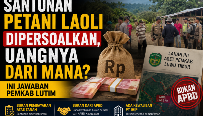 Santunan Petani Laoli Dipersoalkan, Uangnya dari Mana? Ini Jawaban Pemkab Lutim