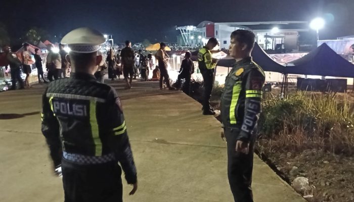 Patroli Malam Tiap Hari,Sat Lantas Polres Luwu Timur Jaga Keamanan Titik Keramaian Malili