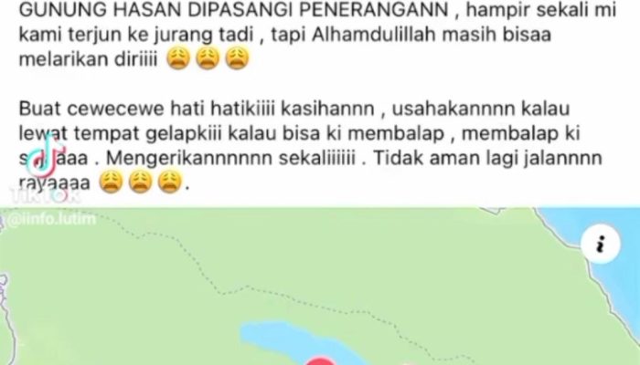Tanpa Penerangan, Gunung Hasan Sorowako Rawan, Korban Begal Minta Dipasang Lampu