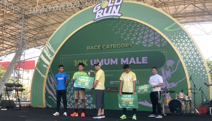 Bertabur Hadiah Emas, 1.500 Pelari Sukseskan Gold Run Pegadaian Makassar