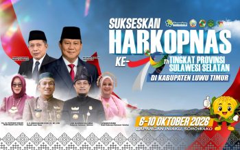 3.000 Tamu Diprediksi Hadir di Harkopnas Sulsel, Lutim Siapkan Sambutan Terbaik