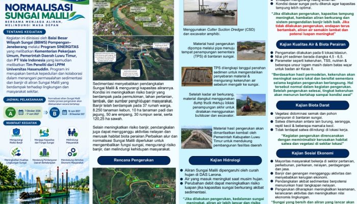 Normalisasi Sungai Malili Segera Dimulai, Bupati Irwan Minta Dukungan Masyarakat