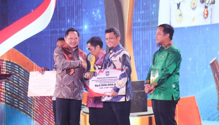 Lutim Raih Penghargaan Terbaik di Ajang Apresiasi Daerah berprestasi se Sulawesi
