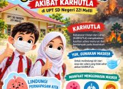 SDN 221 Malili Imbau Siswa Gunakan Masker untuk Lindungi Diri dari Dampak Asap Karhutla
