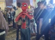 Semarak Harkopnas ke-79, Muncul Sosok Berkostum Spiderman Curi Perhatian di Lapangan Iniaku