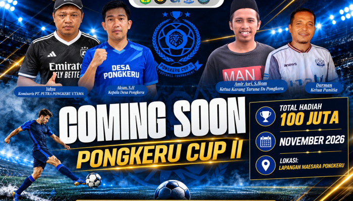 PT PPU Jadi Sponsor Tunggal Pongkeru Cup II, Total Hadiah Rp 100 Juta